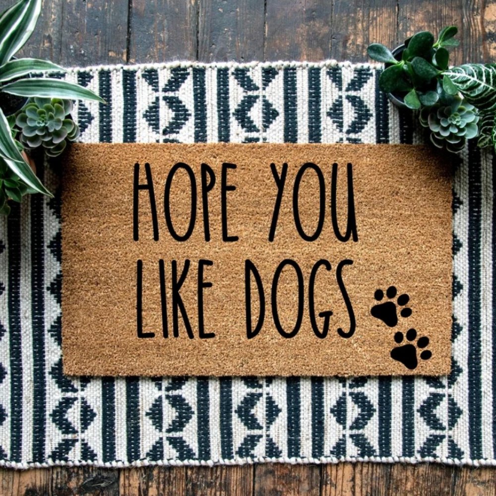 Urban Owl Hope You Like Dogs Doormat - 18" x 30"